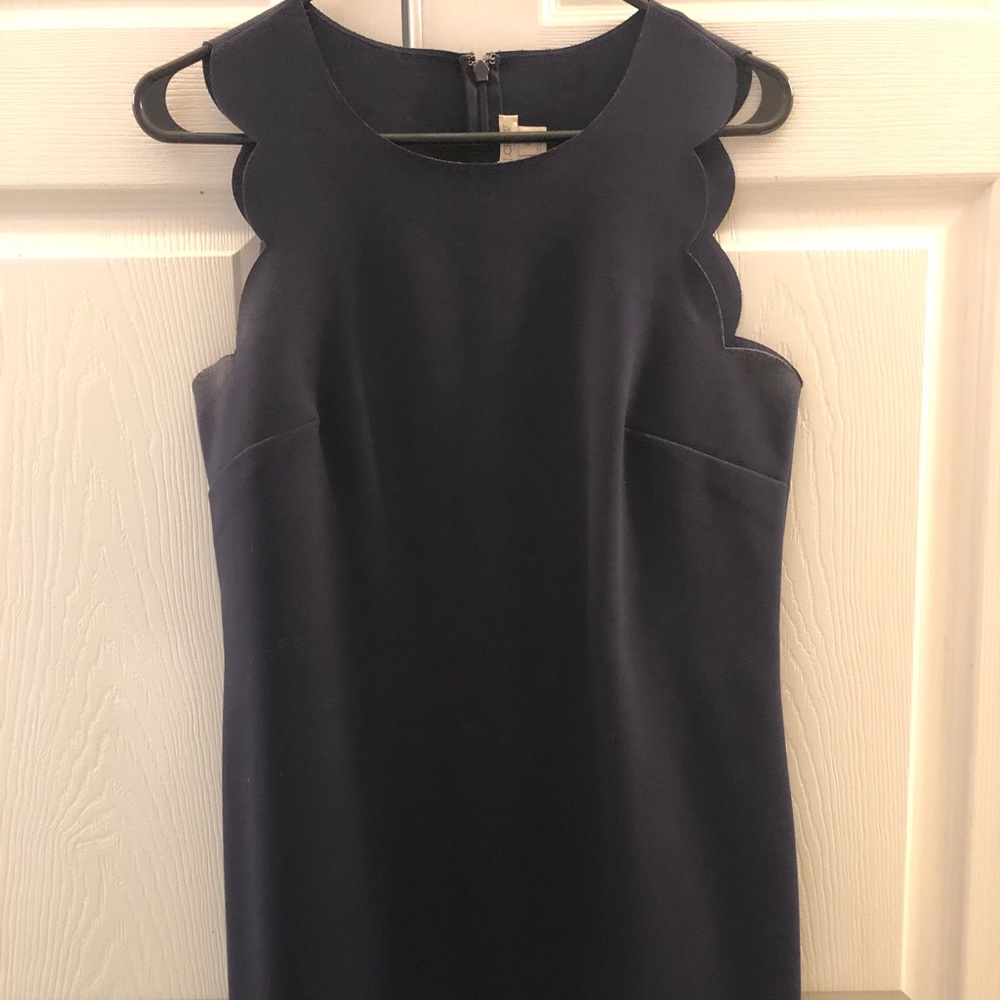Jcrew scalloped dress